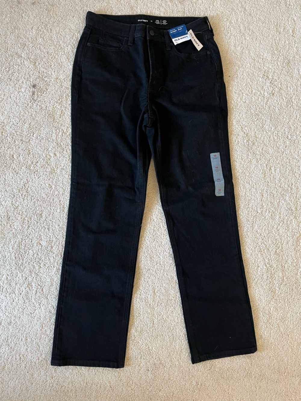 Old Navy Women’s Straight Fit Black Jeans